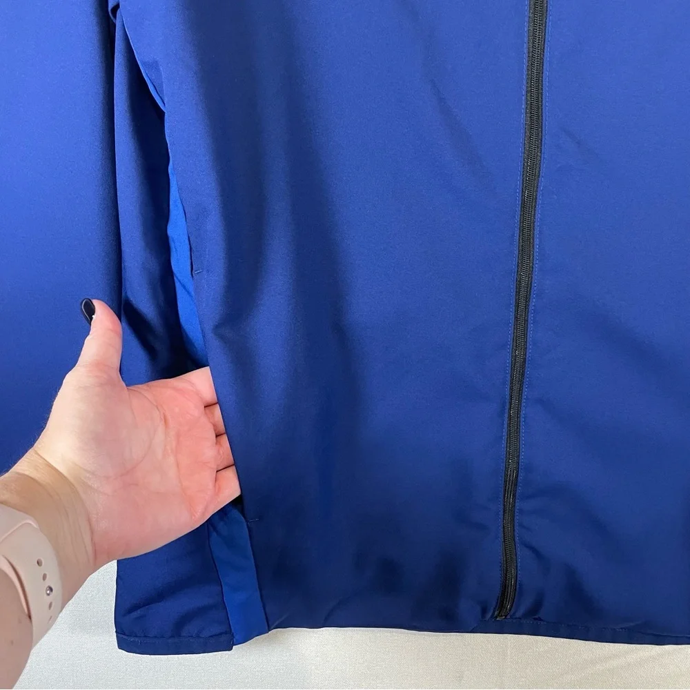 Nike Dri-FIT Jacket Men’s Medium Blue Full Zip Lightweight Golf Windbreaker